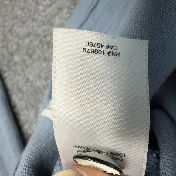 Rag & Bone Henley Shirt Mens XXL Blue Cotton Slub Long Sleeve Casual Minimalist - Picture 6 of 9